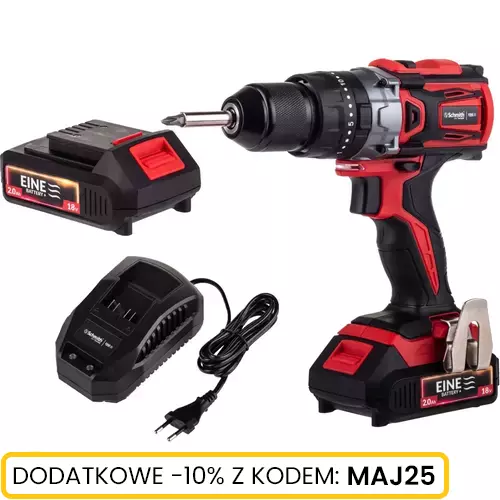 Wiertarko-wkrętarka udarowa 18V 1x2,0Ah