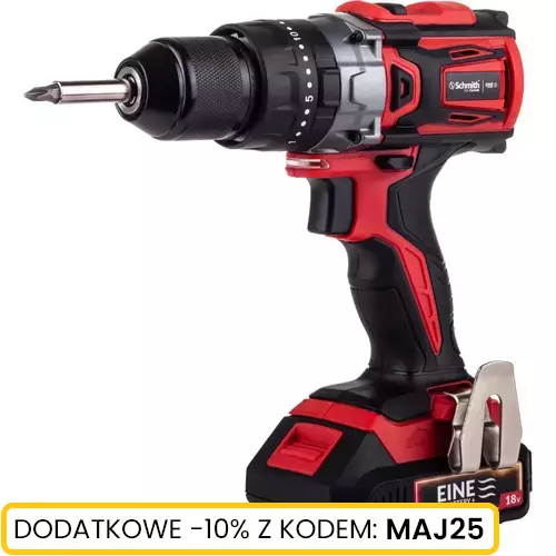Wiertarko-wkrętarka udarowa 18V 1x2,0Ah Schmith