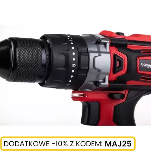 Wiertarko-wkrętarka udarowa 18V bezszczotkowa 50Nm Schmith