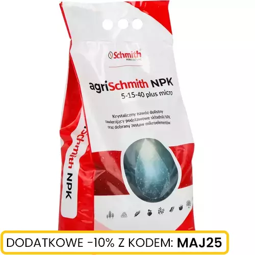 Krystaliczny nawóz dolistny NPK 5-15-40 10kg Schmith