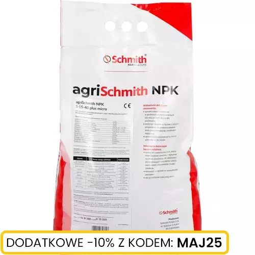 Krystaliczny nawóz dolistny NPK 5-15-40 10kg marki Schmith