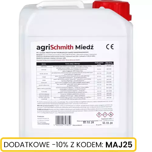 Płynny nawóz miedź 5l marki Schmith