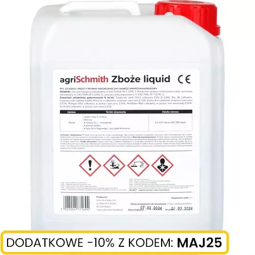 Płynny nawóz nalistny pod zboża 5l marki Schmith