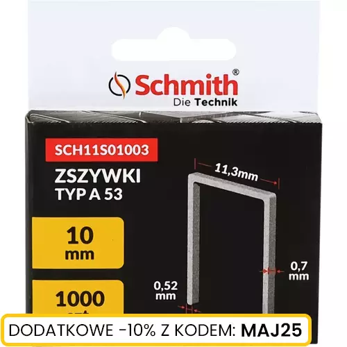 Zszywki TYP A 10mm 1000szt. Schmith