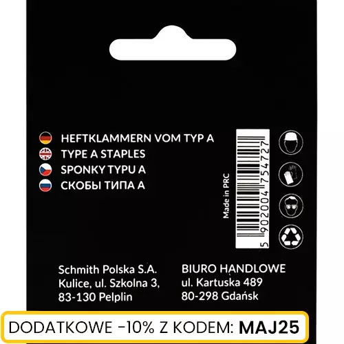 Zszywki TYP A 14mm 1000szt. marki Schmith SCH11S01005
