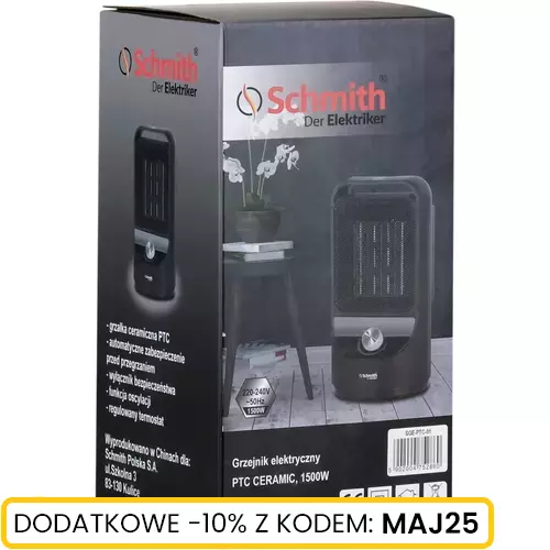Grzejnik elektryczny PTC Ceramic 1500W marki Schmith SGE-PTC-01