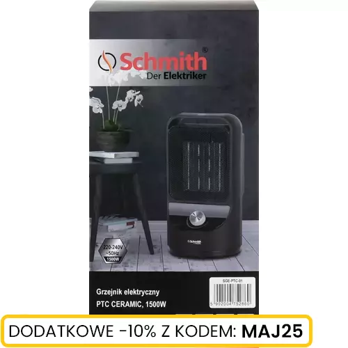 Grzejnik elektryczny PTC Ceramic 1500W marki Schmith SGE-PTC-01 1