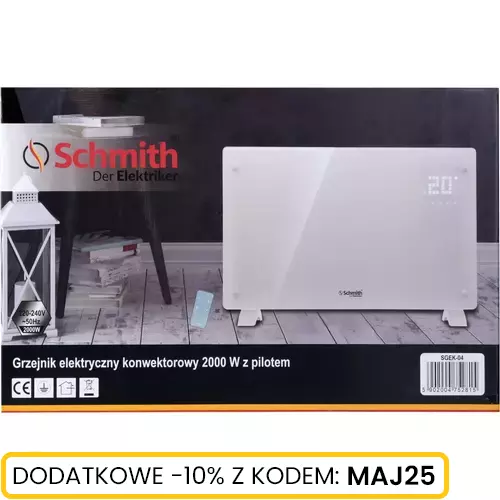 Grzejnik elektryczny konwektorowy 2000 W z pilotem marki Schmith SGEK-04 1