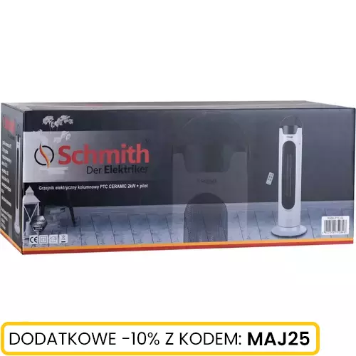 Grzejnik elektryczny kolumnowy PTC Ceramic 2kW + pilot marki Schmith SGEK-PTC-02 2