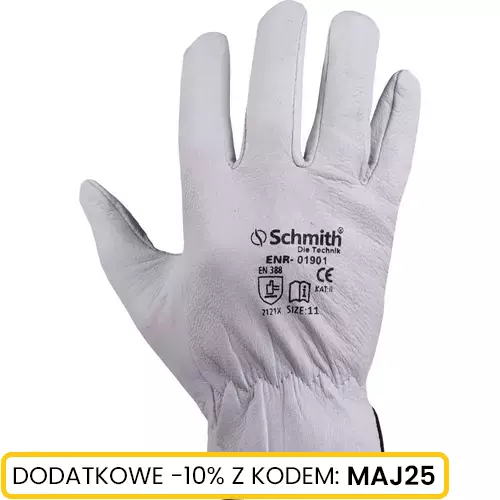Rękawice robocze krótkie skóra kozia rozmiar 11 (12 par)