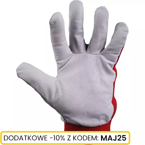 Rękawice robocze skórzane z rzepem rozmiar 9 (12 par) Schmith