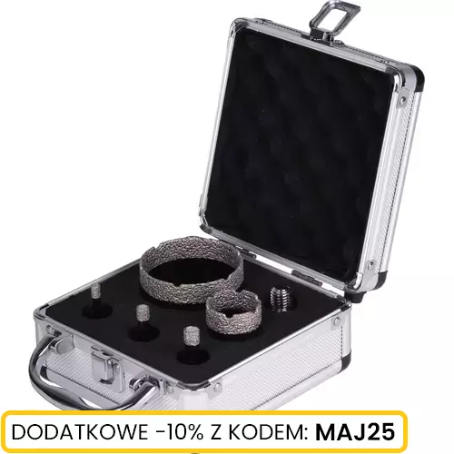 Zestaw otwornic diamentowych z uchwytem M14 5 szt
