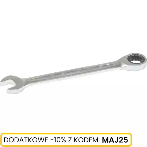 Klucz płasko oczkowy z grzechotką 18mm