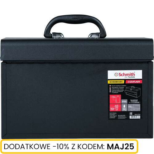 Skrzynka narzędziowa metalowa z 2 szufladami, Liczba szuflad: 2 Schmith