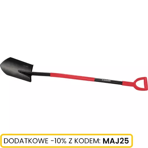 Szpadel szpiczasty z metalowym trzonkiem Schmith