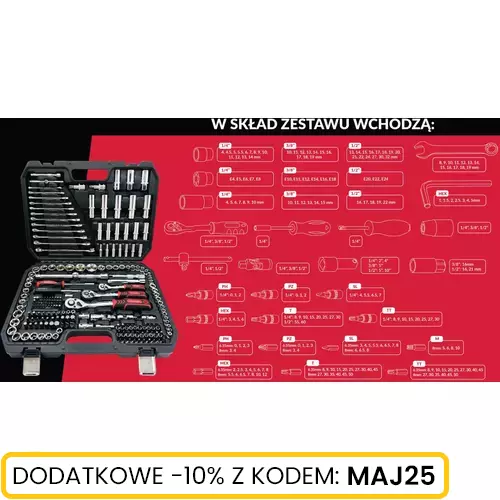 Komplet kluczy nasadowych 215 szt marki Schmith SQN-215 4