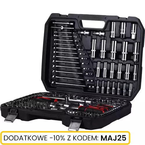 Komplet kluczy nasadowych 215 szt