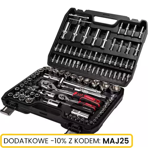 Komplet kluczy nasadowych 108 szt