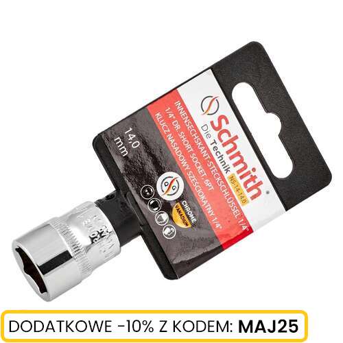 Klucz nasadowy sześciokątny 1/4" 4 mm Schmith