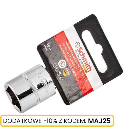 Klucz nasadowy sześciokątny 3/8" 10 mm, Rozmiar: 10 Schmith