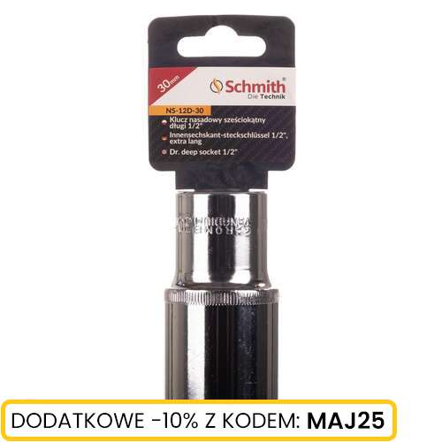 Nasadka sześciokątna długa 1/2" 30 mm Schmith