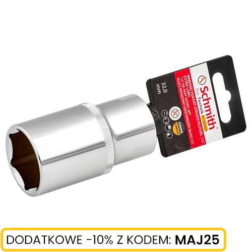 Klucz nasadowy sześciokątny długi 1/2" 8 mm Schmith