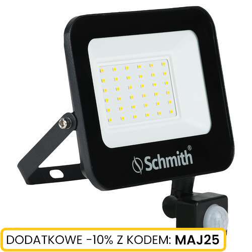 Naświetlacz LED 30W 3000lm czu. ruchu na podczerw Schmith
