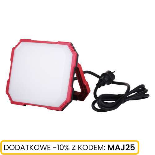 Naświetlacz LED 50W czerwony, 2x1F 230V Schmith