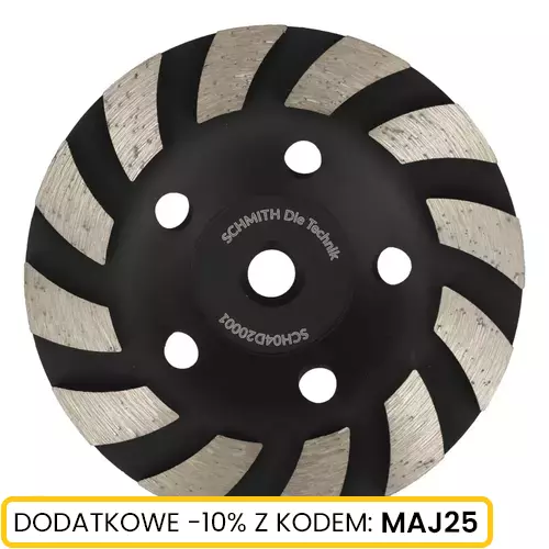 Tarcza diamentowa do szlifowania TURBO 125 mm M14, Typ: TURBO Schmith