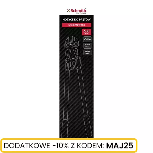 Nożyce do cięcia prętów 600 mm 24", Rozmiar: 600mm/24" Schmith
