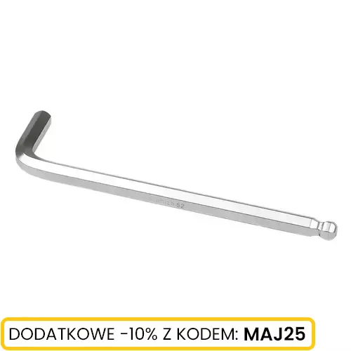 Klucz imbusowy z kulką 7 mm, Typ: klucz długi, Rozmiar: 7  Schmith