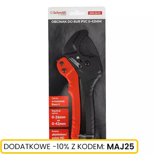 Obcinak do rur PVC 0-42 mm Schmith
