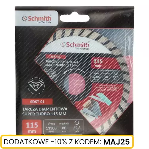 Tarcza diamentowa SUPER TURBO 115 mm Schmith