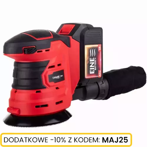 Szlifierka mimośrodowa akumulatorowa 18V 125mm marki Schmith